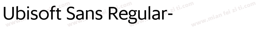 Ubisoft Sans Regular字体转换